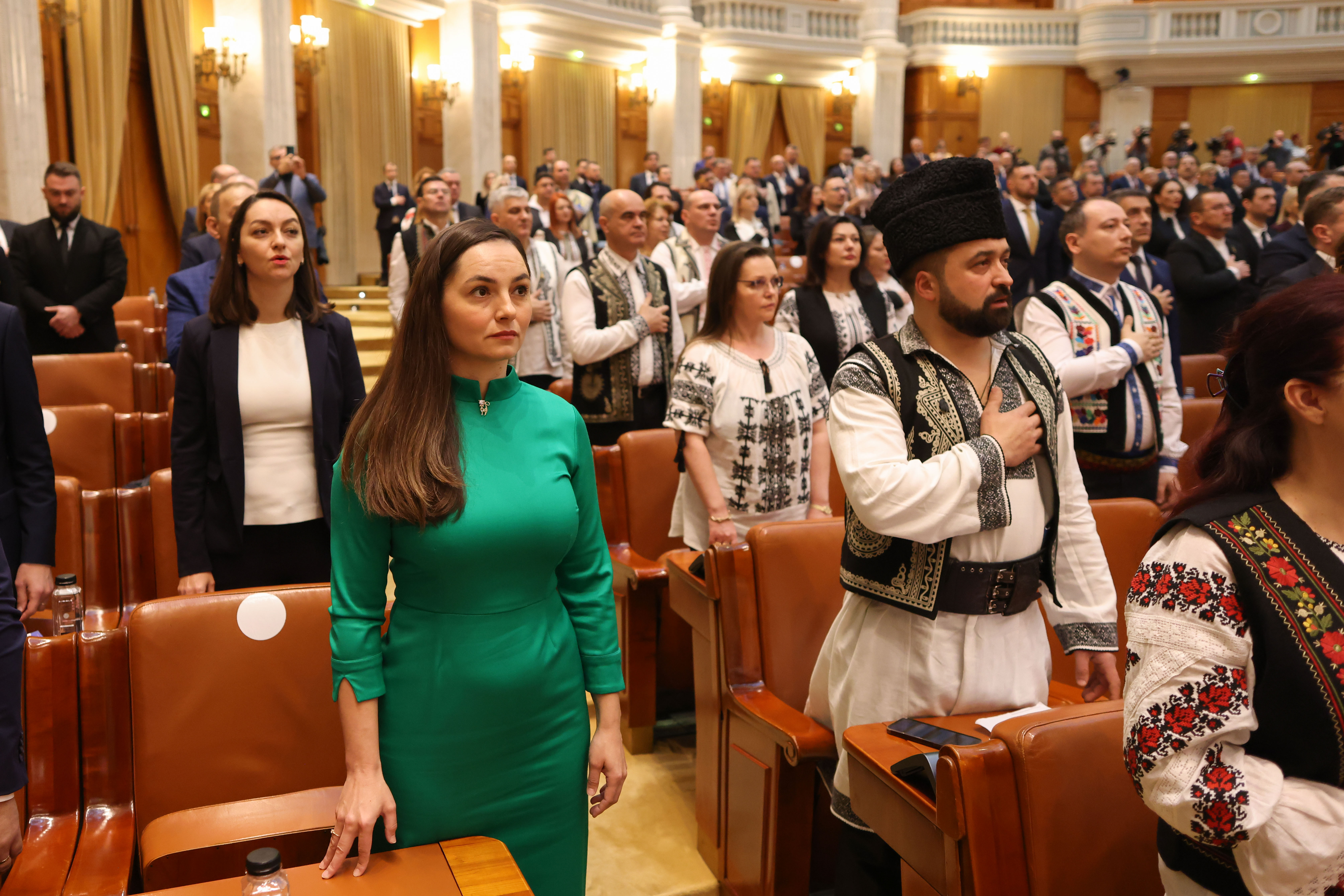 În imagine: Ședința Camerei Deputaților în cadrul căreia deputații depun jurământul, în București, 21 decembrie 2024. Inquam Photos / George Călin