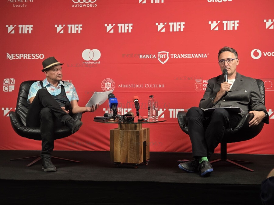 Mihai Chirilov și Tudor Giurgiu prezintă ultimele noutăți legate de ediția din 2025 a TIFF. Foto: monitorulcj.ro