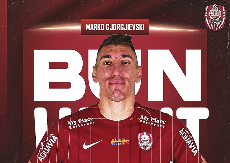CFR Cluj a oficializat primul transfer al verii: Marko Gjorgjievski, golgheterul campionatului din prima ligă a Macedoniei de Nord |Foto: Fotbal Club CFR 1907 CLUJ- Facebook