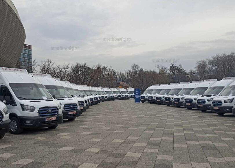 Toate comunele beneficiază de microbuze moderne pentru elevi|Foto: monitorulcj.ro