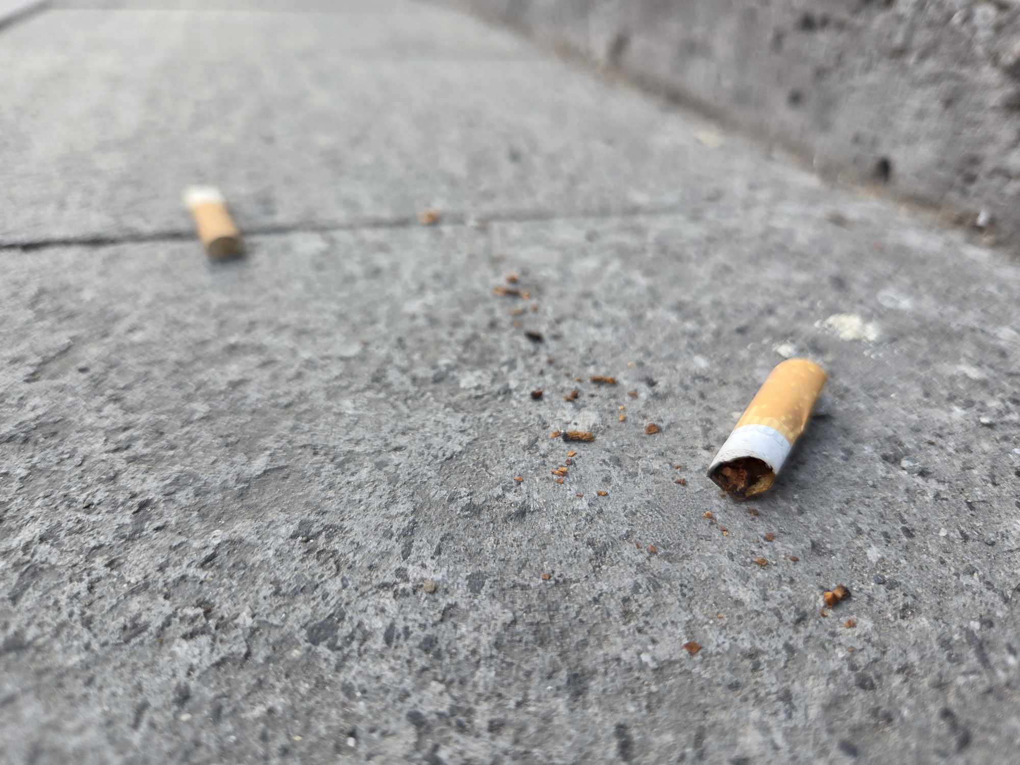 Gest mic, mesaj mare. Emil Boc strânge chiștoacele de țigări și promite amenzi | Foto: Eliza Lucaciu, monitorulcj.ro