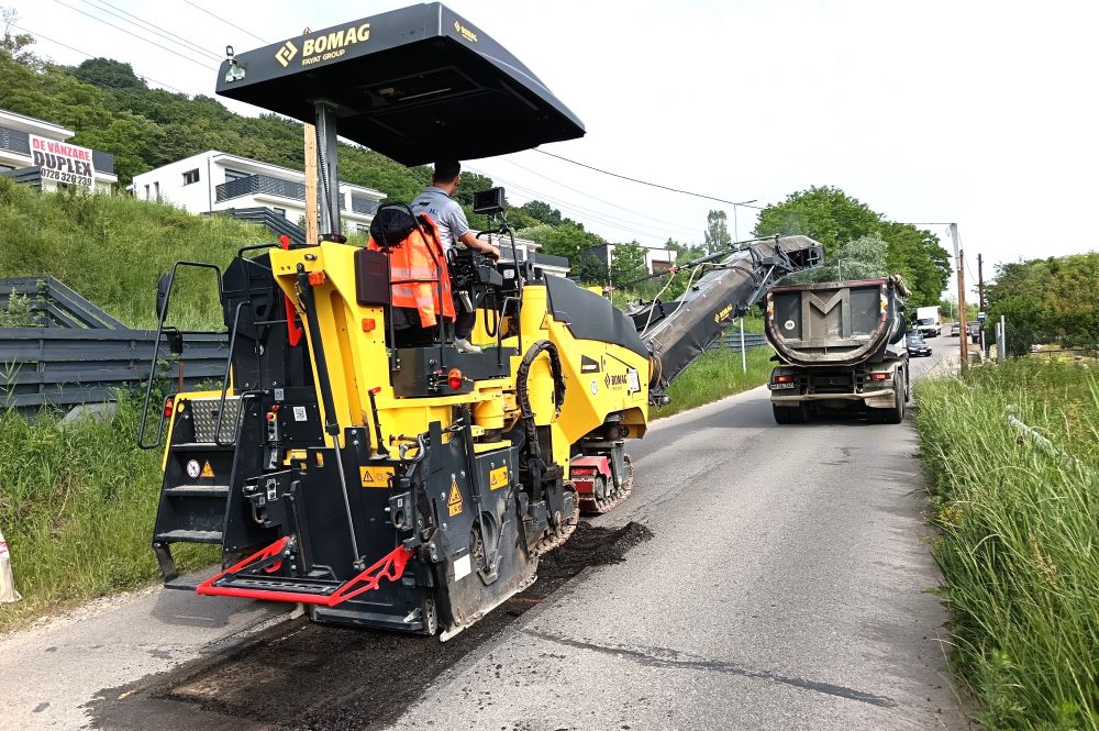 Consiliul Județean Cluj a demarat o serie de lucrări de întreținere curentă și periodică pe drumul județean DJ 105T, care deservește zona metropolitană a Clujului | Foto: Consiliul Județean Cluj
