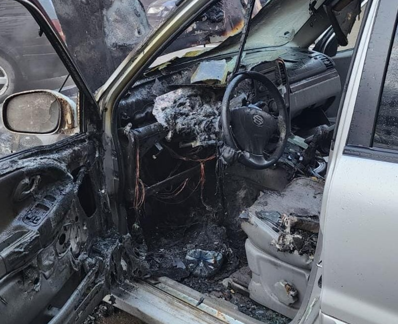 Un clujean a incendiat mașina finului din gelozie. Îl bănuia că are o relație cu soția lui | Foto: arhivă ISU Cluj
