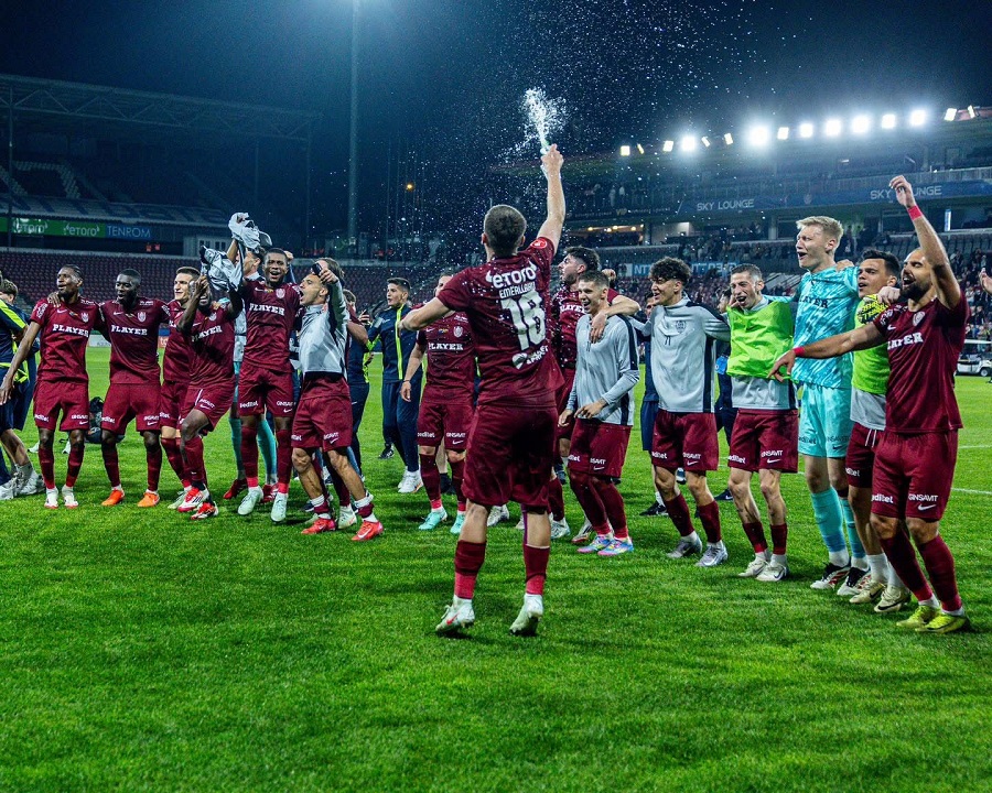 CFR va da piept cu Lugano dacă trece de Paksi | sursa foto: Fotbal Club CFR 1907 Cluj - Facebook