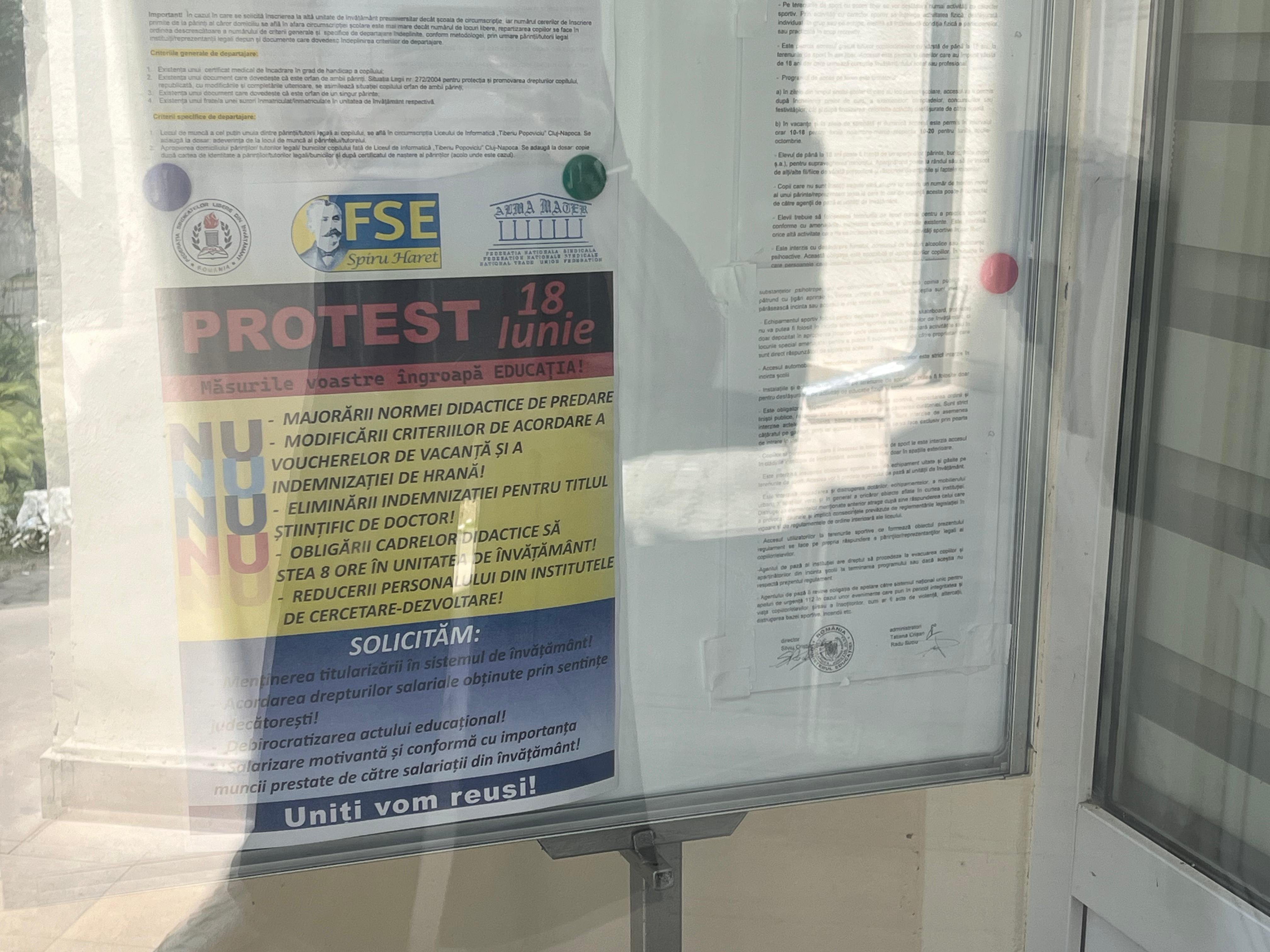Grevă japoneză în școlile din Cluj|Foto: Ana Greavu - monitorulcj.ro