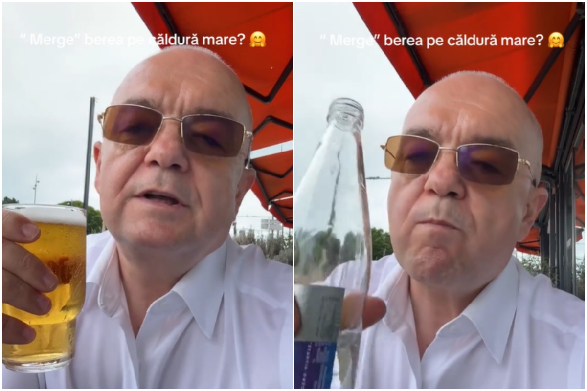 „O bere, ce bine-ar mere”. Sfaturile primarului Boc pentru clujeni în zilele toride | Foto: emilboc.clujnapoca - TikTok