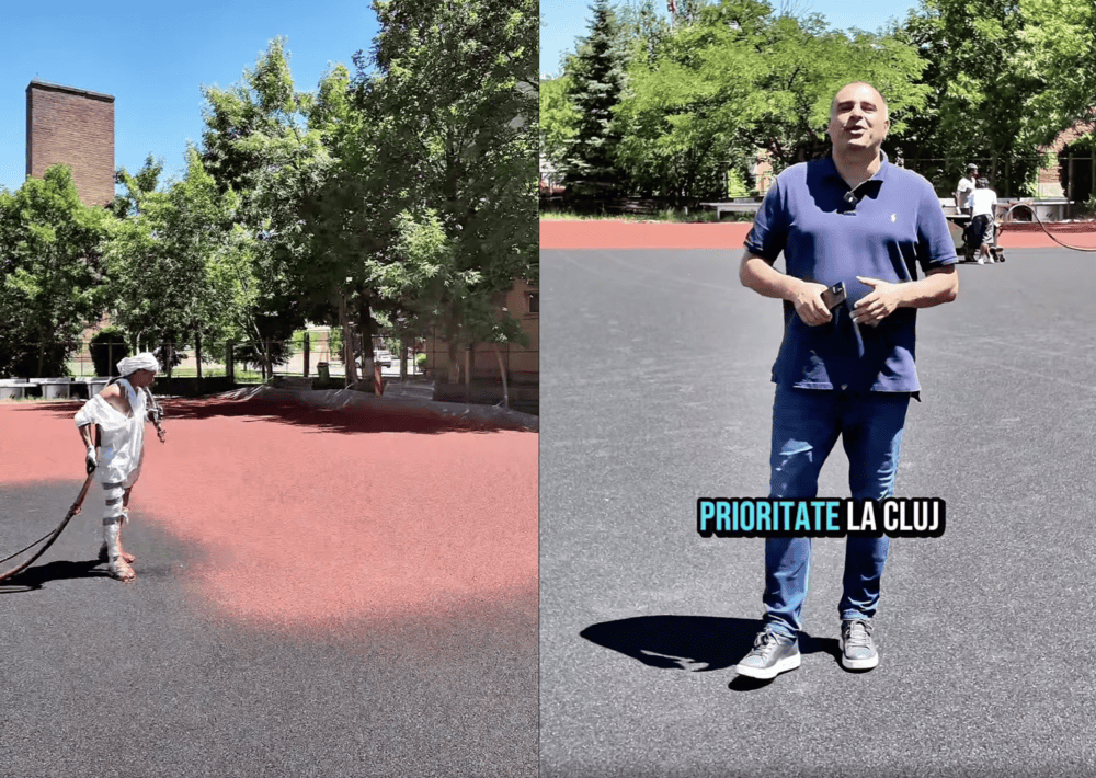 Dan Tarcea la Liceul cu Program Sportiv Cluj-Napoca | Foto: captură video Facebook - Dan Tarcea