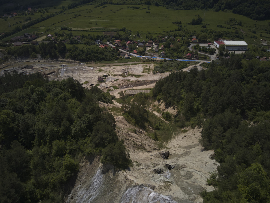 Lucrările sunt în întârziere la Praid | Foto: Inquam Photos / Alex Nicodim