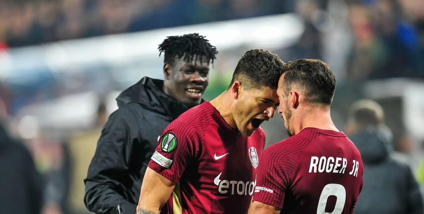 Yuri Matias a marcat unul dintre golurile CFR-ului din victoria cu Slavia Praga de la Cluj | Foto: CFR 1907 Cluj Facebook