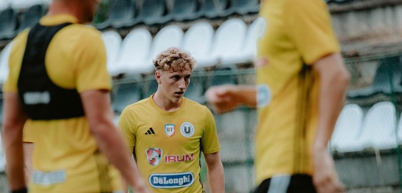 Alin Chinteș s-a accidentat pe 16 iunie, contra Spania U19 | Foto: FC Universitatea Cluj Facebook