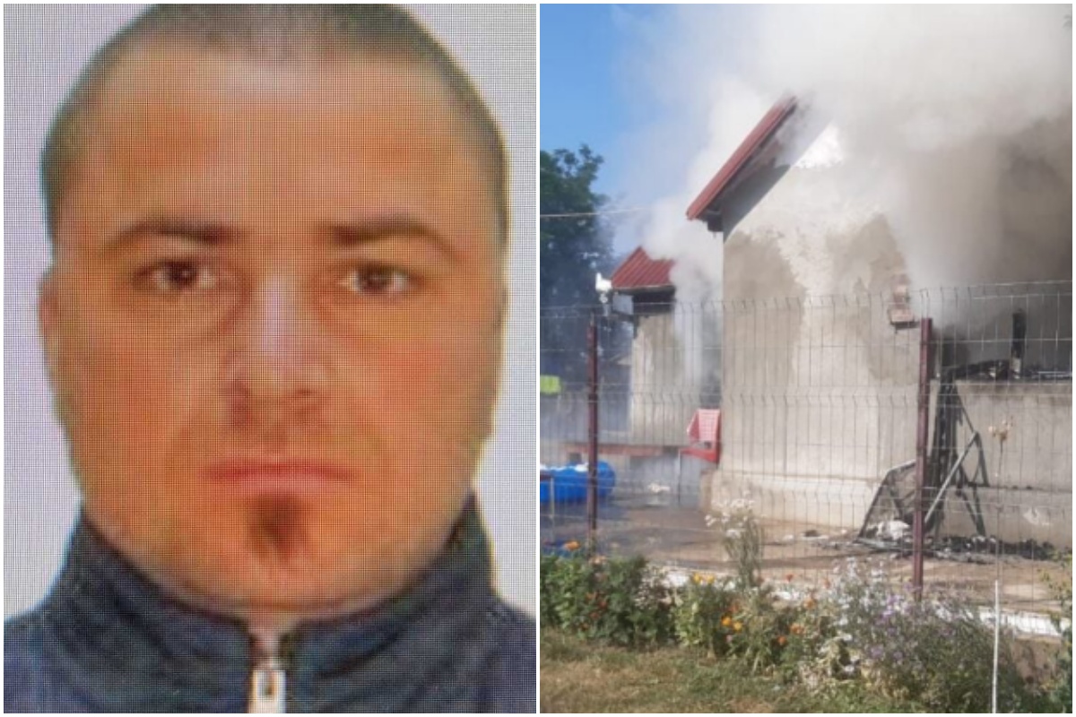 Bărbat dat în urmărire națională după ce și-ar fi ucis fosta iubită și i-a incendiat casa| Foto 1: IGPR/ Foto 2: IPJ Mureș