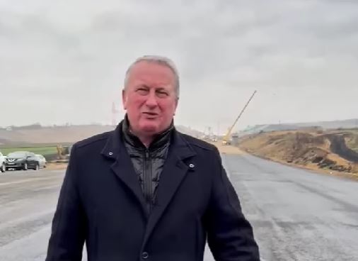 Deputatul Remus Lăpușan (PSD Cluj), în vizită pe șantierul drumului expres de la Tureni, în noiembrie 2024: „Drumul expres de la Tureni salvează o bună parte din traficul din Turda și Cluj-Napoca, oferind o alternativă de ocolire a celor două municipii”|Foto: Remus Lăpușan
