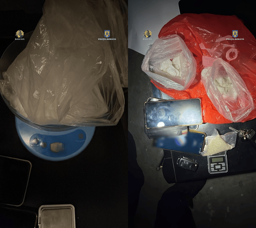Dealerul de droguri a fost prins cu marfa asupra sa |Foto: D.I.I.C.O.T.