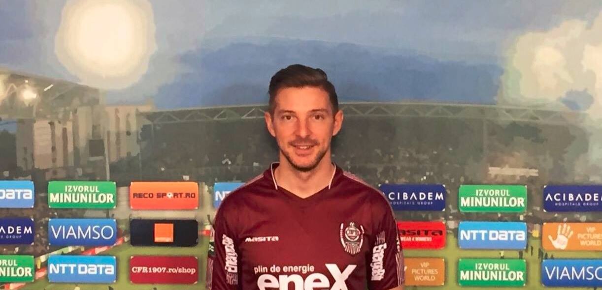 Liviu Antal a disputat 7 meciuri pentru CFR Cluj | Foto: CFR 1907 Cluj Facebook