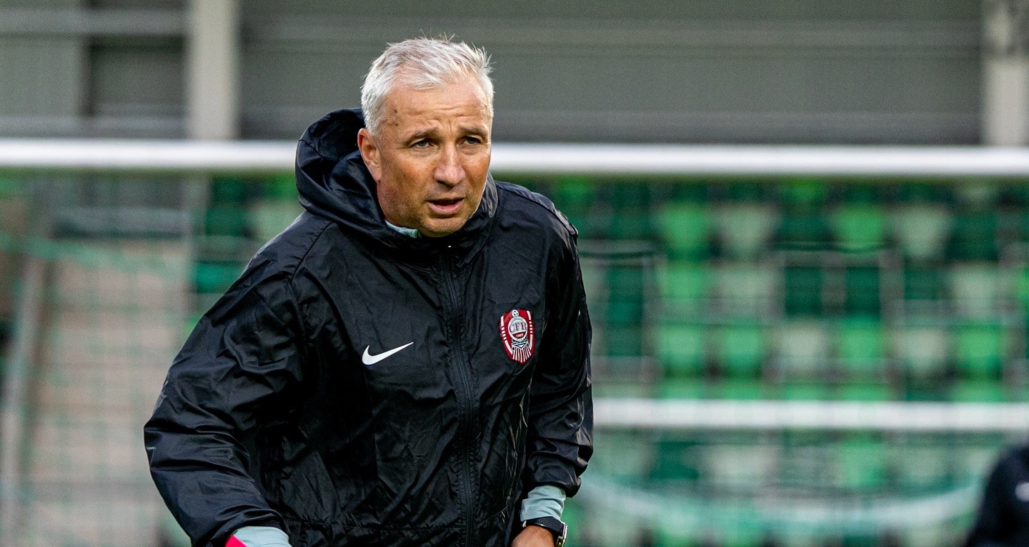Dan Petrescu nu se va putea baza pe Louis Munteanu joi seara | Foto: CFR 1907 Cluj Facebook