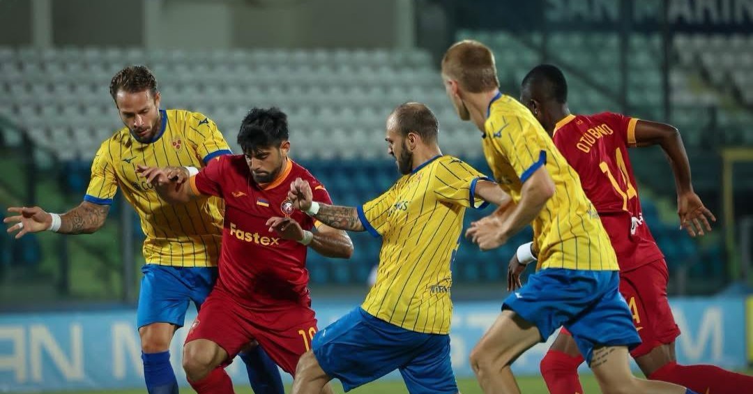 Pyunik a fost învinsă de Tre Fiori (San Marino) cu 1-0 | Foto: Pyunik FC Facebook