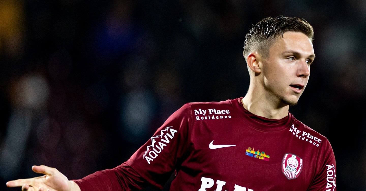 Louis Munteanu a fost transferat de CFR în urmă cu un an de la Fiorentina | Foto: CFR 1907 Cluj Facebook