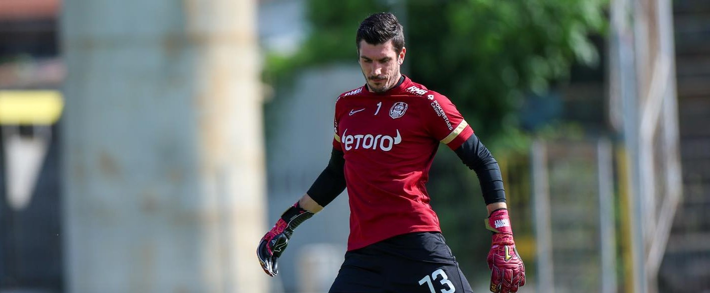 Simone Scuffet a fost transferat gratis la CFR Cluj | Foto: CFR 1907 Cluj Facebook