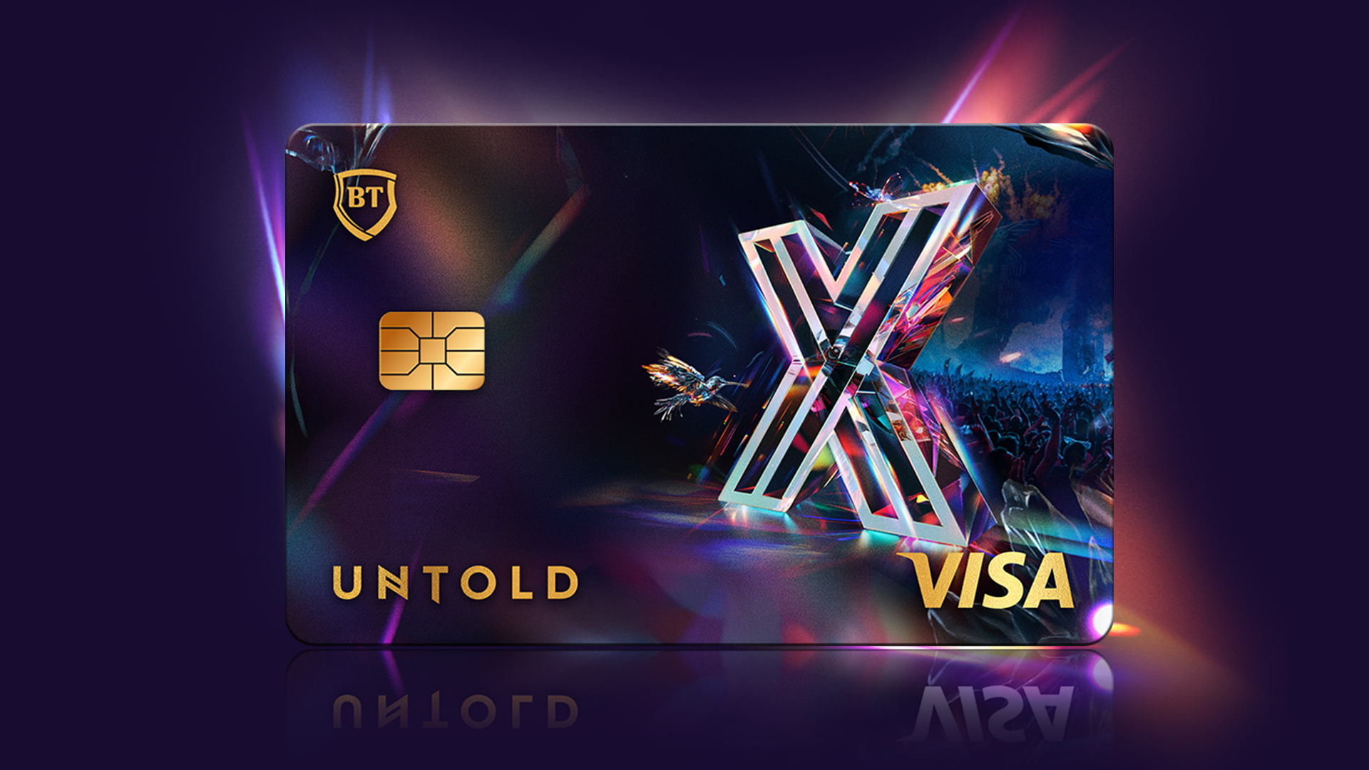 Design-ul cardului BT Visa UNTOLD | Foto: Banca Transilvania