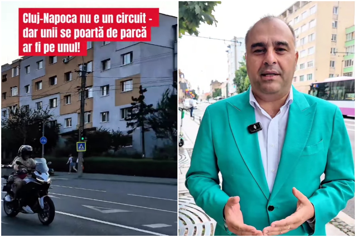 Zgomotul produs de motociclete, o problemă tot mai apăsătoare pentru clujeni. Viceprimarul Dan Tarcea: „Cluj-Napoca nu este un circuit de curse!”| Foto: Dan Ștefan Tarcea - Facebook