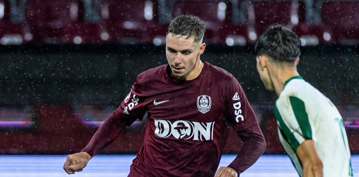 Louis Munteanu este cel mai valoros jucător al CFR-ului, cotat la 5 milioane de euro | Foto: CFR 1907 Cluj Facebook