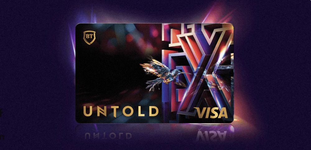 Noul design al cardului digital BT Visa UNTOLD | Foto: Banca Transilvania