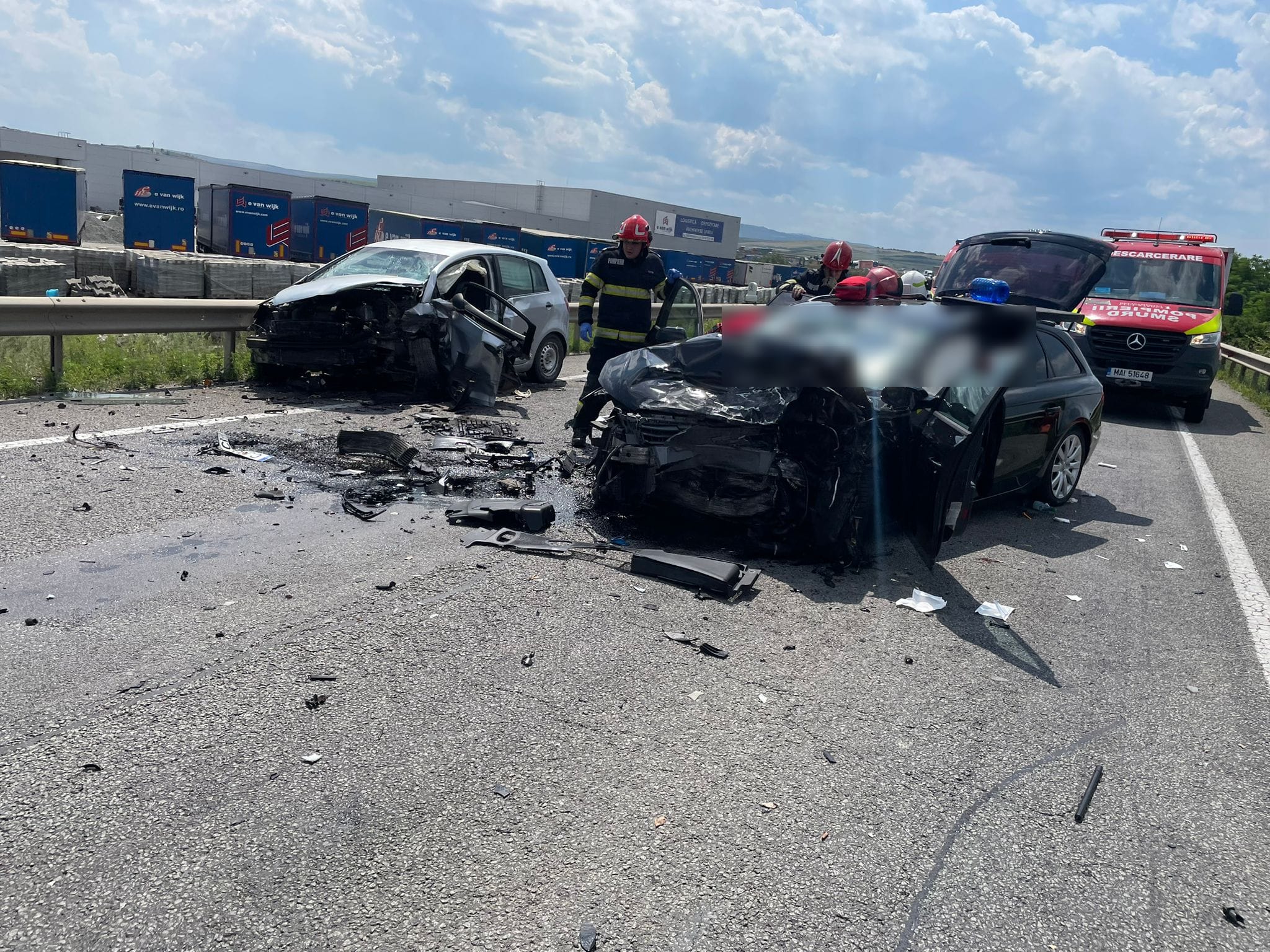 Accident grav pe centura Vâlcele-Apahida | Foto: ISU Cluj