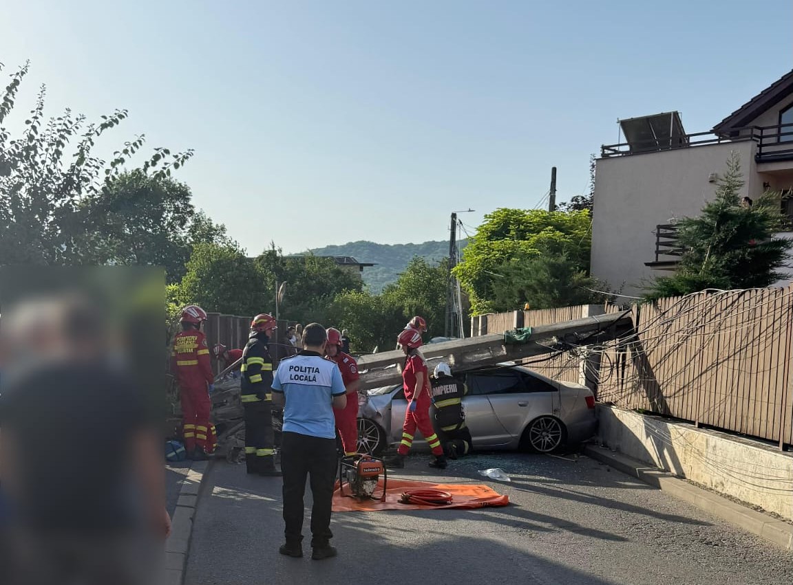 Accident grav în Florești | Foto: ISU Cluj