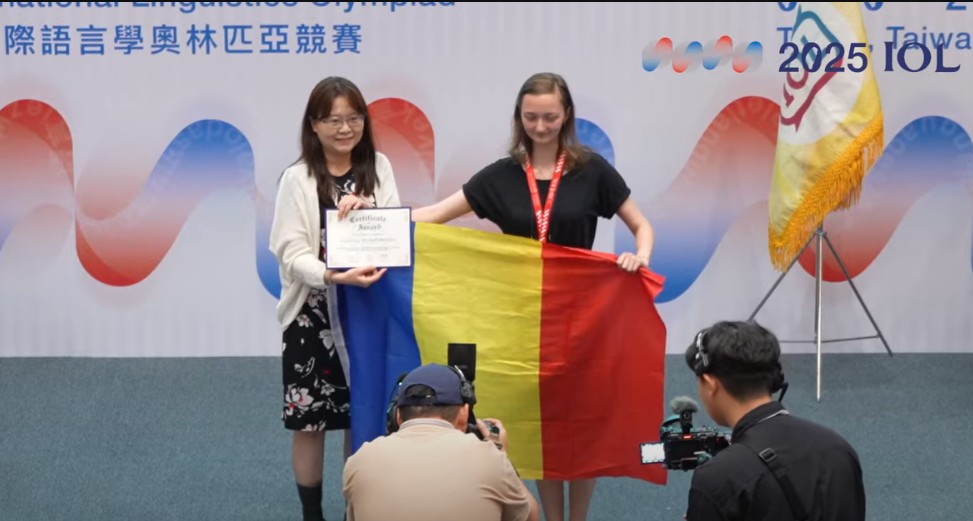Clujeanca Valeriia Pishchymukha, între olimpicii de top ai lumii la Lingvistică| Foto: IOL Taiwan - YouTube