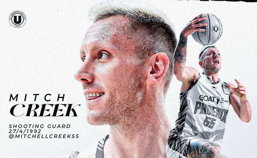 Mitchell Creek, jucător cu experiență în NBA| Foto: U-BT Cluj-Napoca - Facebook