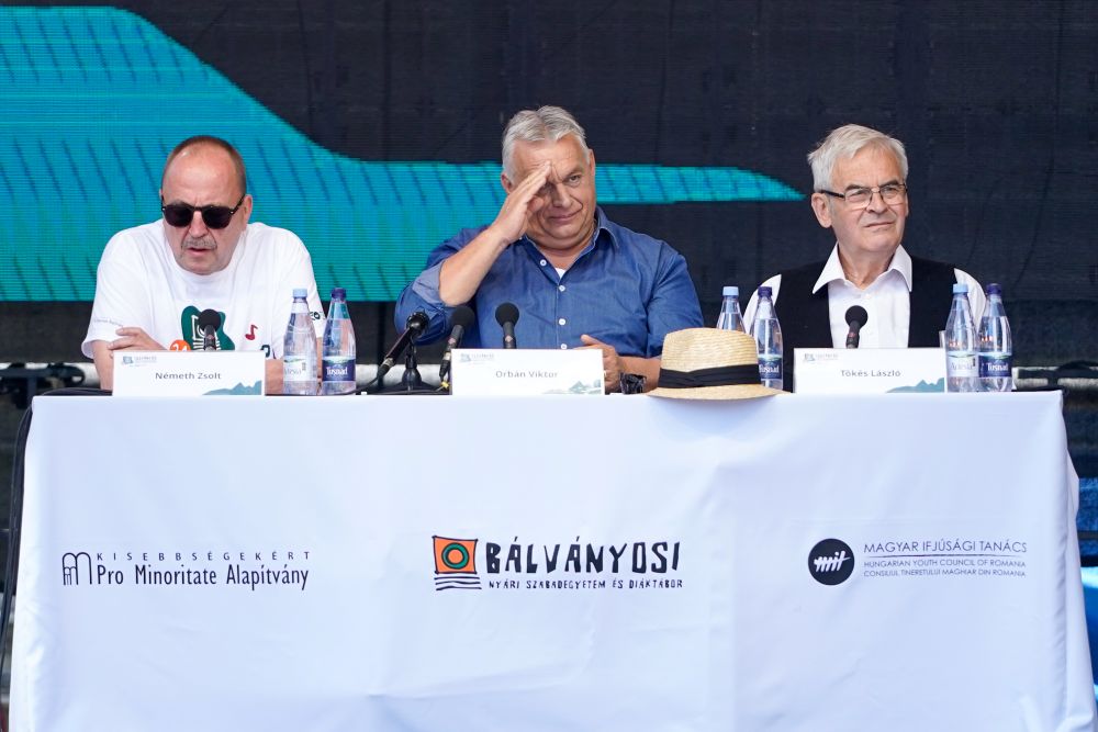 Premierul Ungariei, Viktor Orbán, a susținut, sâmbătă, la Băile Tușnad, tradiționalul său discurs, în care a prezentat toate temele abordate în ultimii ani la lucrările Universității de Vară| Foto: Inquam Photos / Tudor Pana
