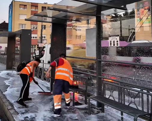 Acțiune de igienizare în zona Gării din Cluj. Viceprimarul Dan Tarcea: „Împreună putem păstra orașul curat”.|Foto: Dan Ștefan Tarcea - Facebook