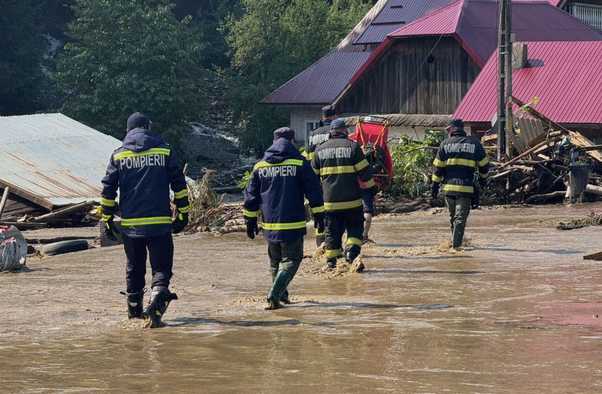 Pompierii clujeni, sprijin pentru gestionarea viiturilor din Suceava în urma ploilor torențiale|Foto: igsu.ro