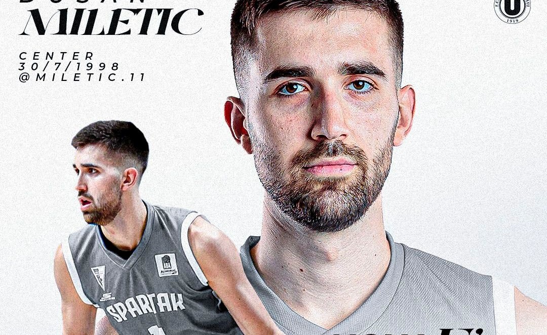 Dušan Miletić, noul transfer de la U-BT Cluj-Napoca | Foto: U-BT Cluj-Napoca Facebook