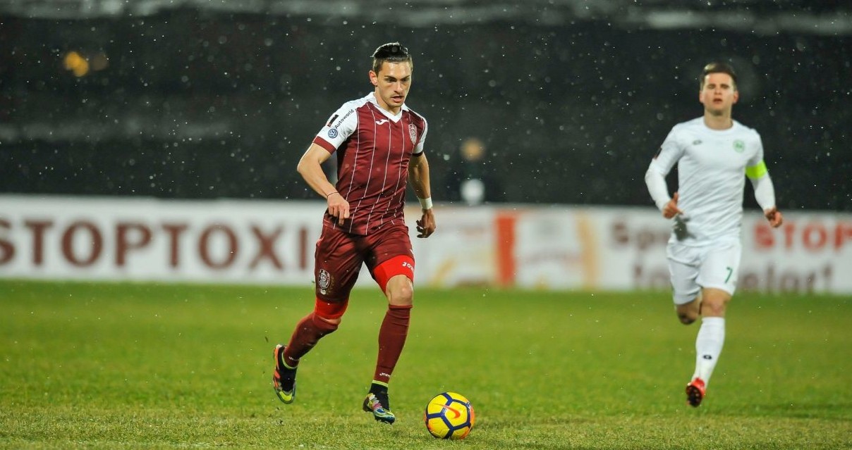 Andrei Peteleu a ajuns prima oară la CFR Cluj în 2016 | Foto: CFR 1907 Cluj Facebook
