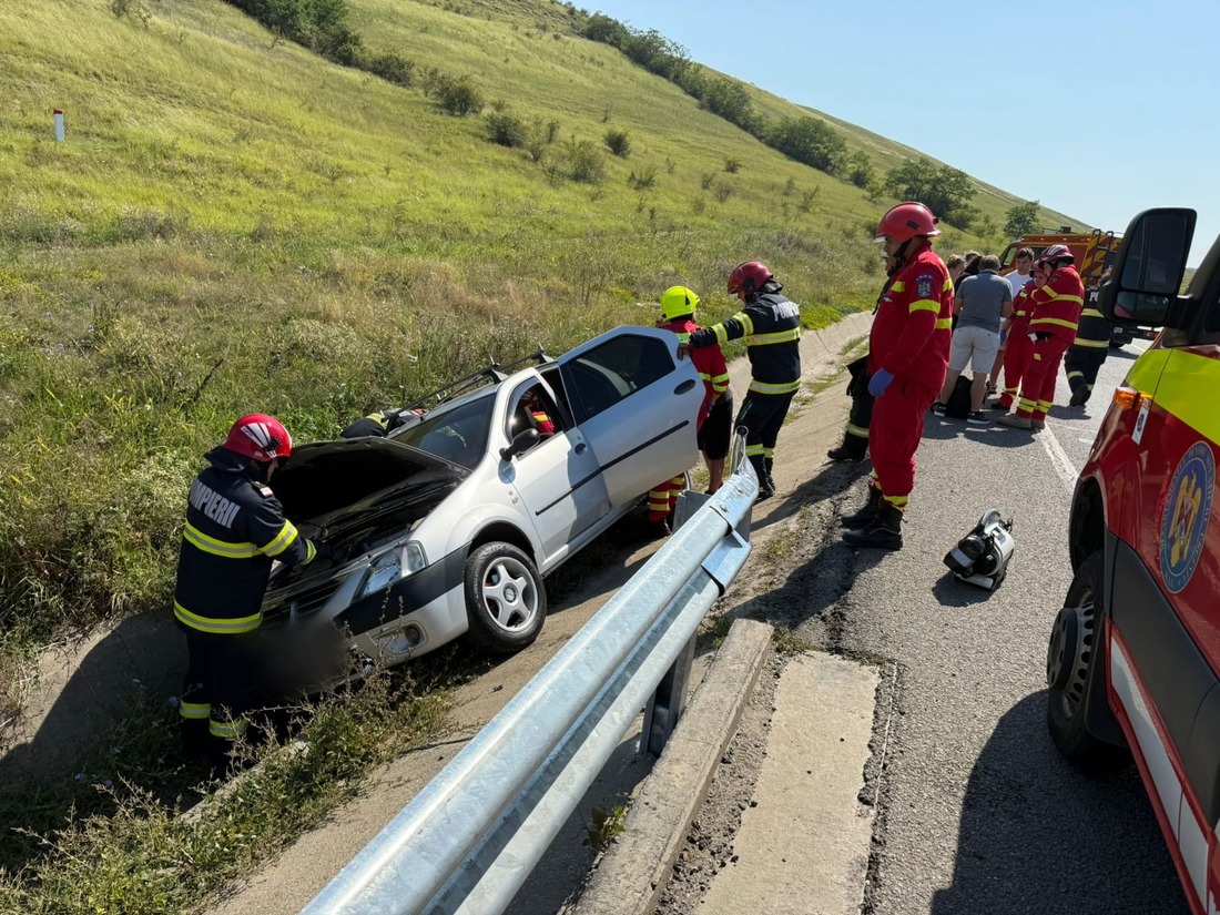 Accident rutier pe centura Vâlcele - Apahida | Foto: ISU Cluj