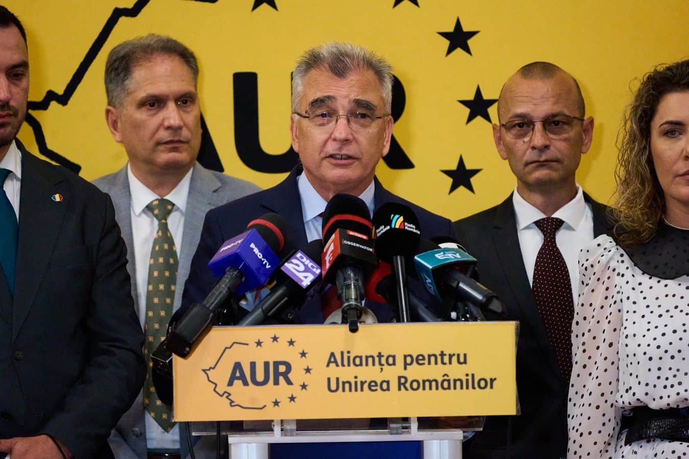 Petrișor Peiu, liderul senatorilor AUR, afirmă că partidul său va depune moținue de cenzură împotriva pachetului II de măsuri fiscale | Foto: partidulaur.ro