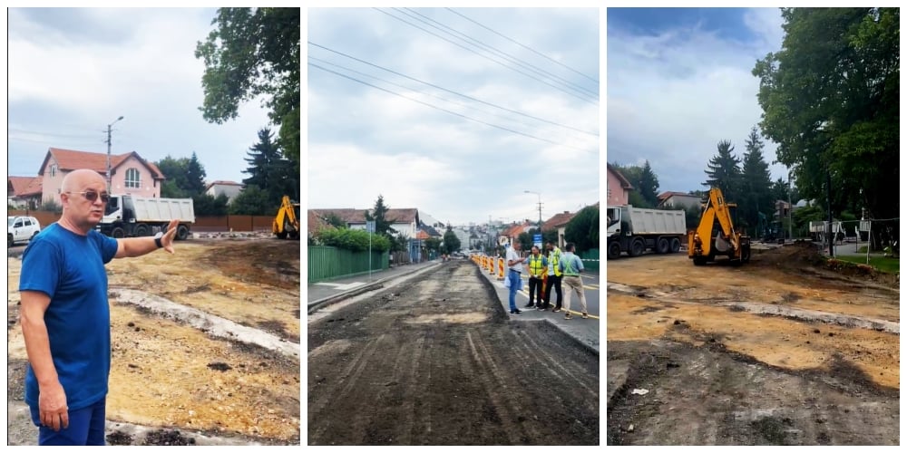 Emil Boc, în vizită de lucru pe șantierul din Piața 14 Iulie | Foto: Captură video Facebook, Emil Boc