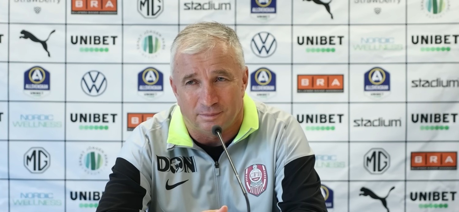 Dan Petrescu a revenit pe banca CFR-ului în mai 2024 | Foto: captură YouTube CFR 1907 Cluj