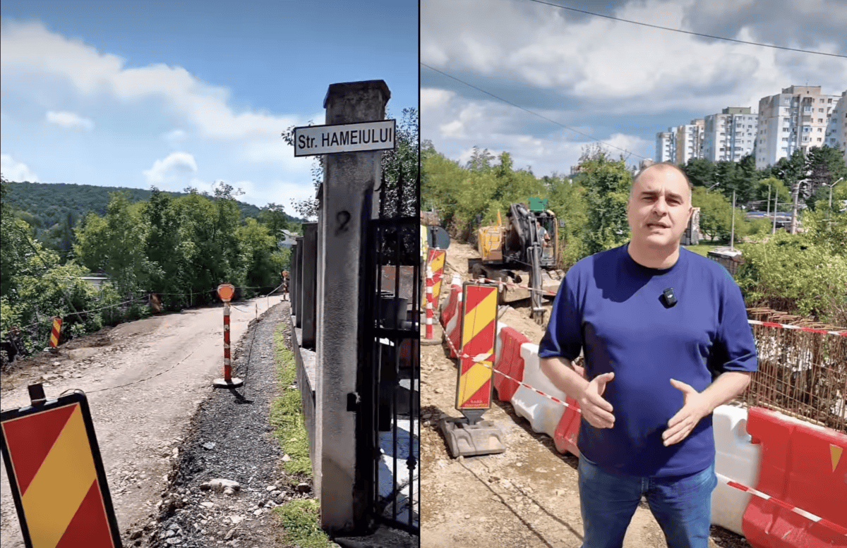 Strada Hameiului din Cluj-Napoca a intrat în proces de modernizare | Foto: Facebook, Dan Ștefan Tarcea