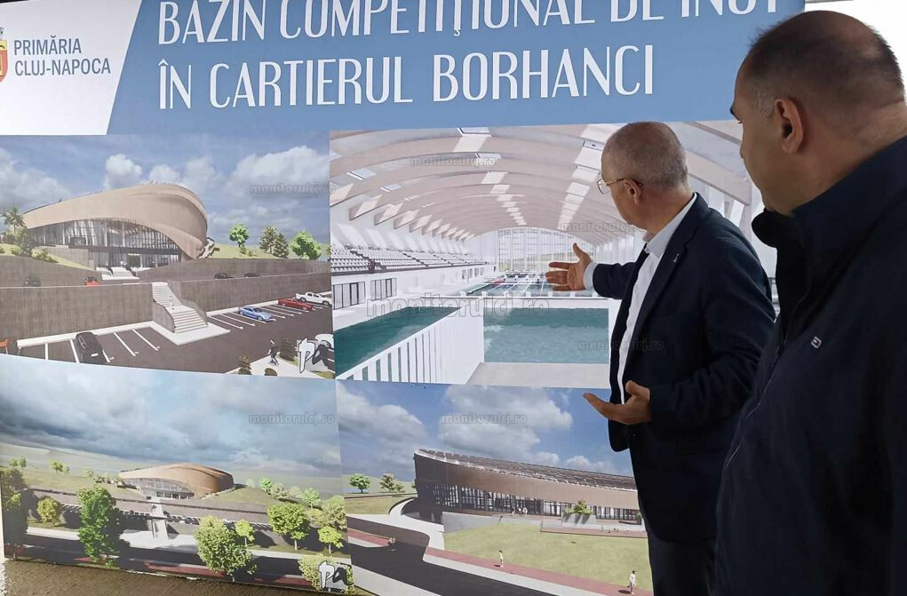 Lucrările la Bazinul Olimpic din Borhanci avansează conform graficului | Foto: monitorulcj.ro