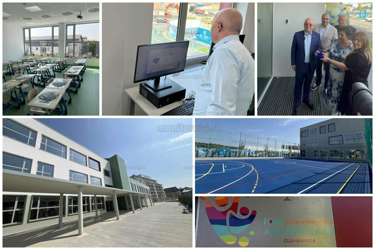 Școală nouă la Cluj-Napoca în cartierul Iris. Elevii, așteptați luni în clase | Foto: monitorulcj.ro