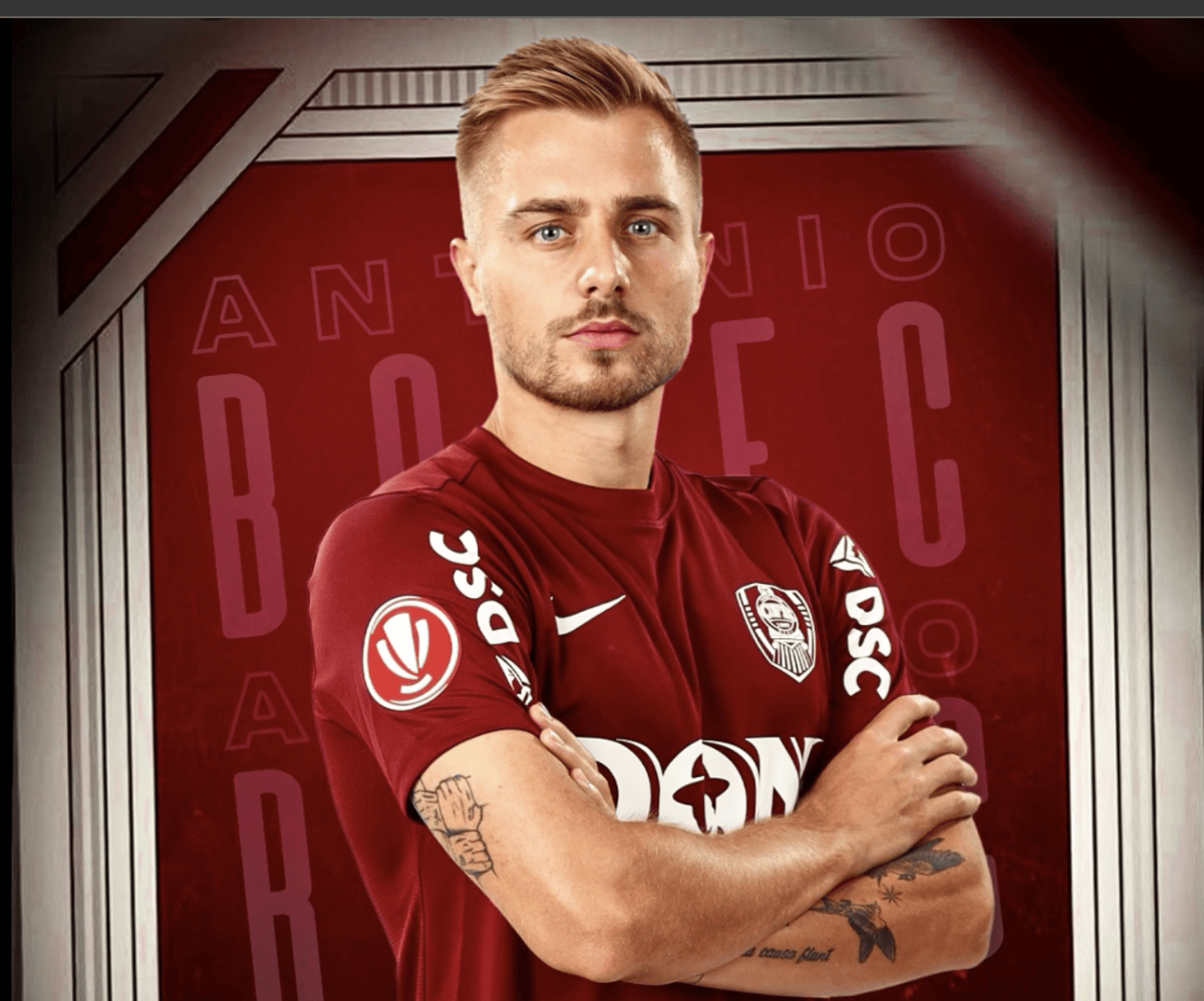 Fundașul Antonio Bosec s-a despărțit de CFR Cluj | Foto: CFR 1907 Cluj, Facebook