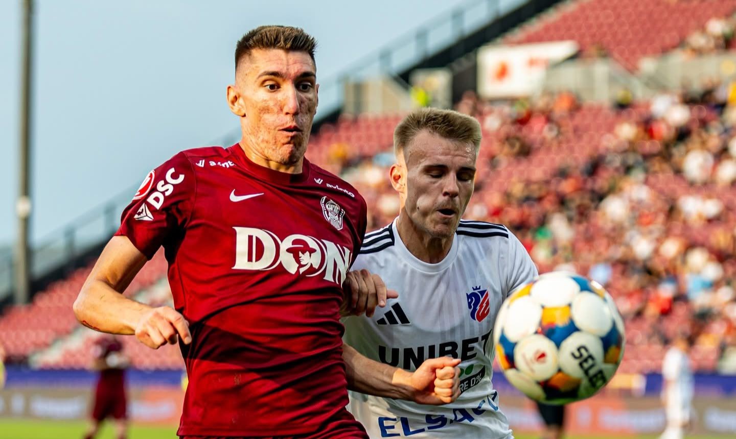 Gjorgjievski a debutat pentru CFR în Supercupa pierdută cu FCSB | Foto: CFR 1907 Cluj Facebook