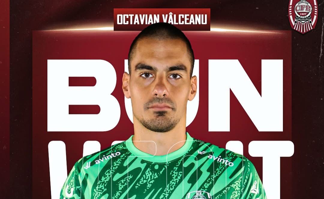 Octavian Vâlceanu a semnat cu CFR Cluj | Foto: CFR 1907 Cluj Facebook