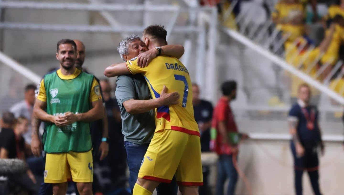 Denis Drăguș a marcat ambele goluri ale României în Cipru | Foto: Echipa Națională de Fotbal a României Facebook