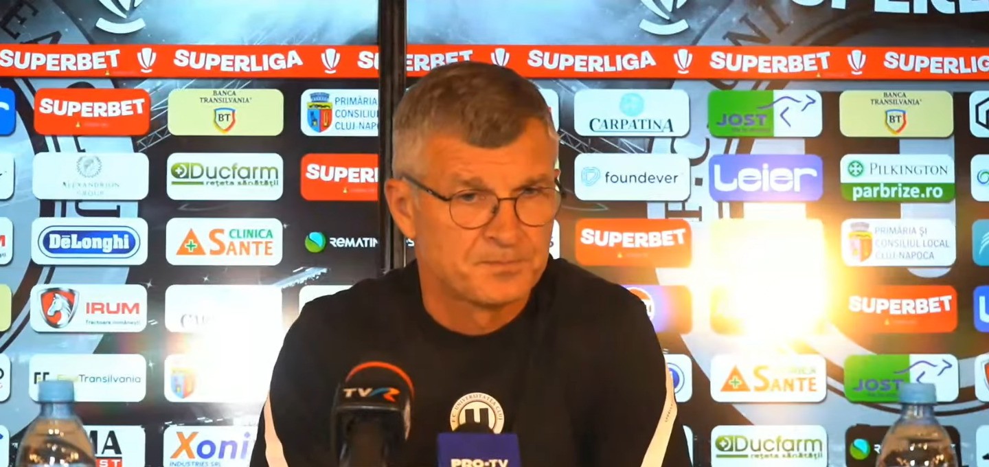 Ioan Ovidiu Sabău a revenit pe banca Universității în 2023 | Foto: FC Universitatea Cluj YouTube