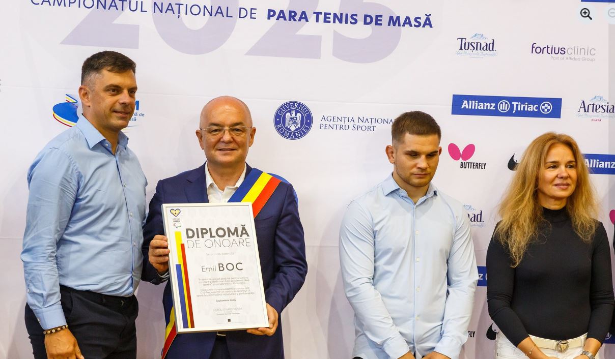 Campionatul Național de Para Tenis de Masă. Emil Boc: „Cluj-Napoca, oraș al sportului”.|Foto: Emil Boc - Facebook