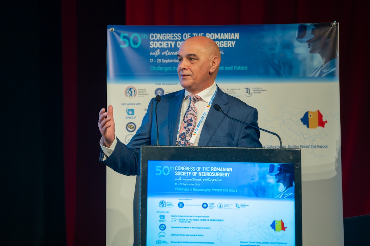 Prof. Univ. Dr. Ioan Ștefan Florian | Foto: Congresul Societății Române de Neurochirurgie