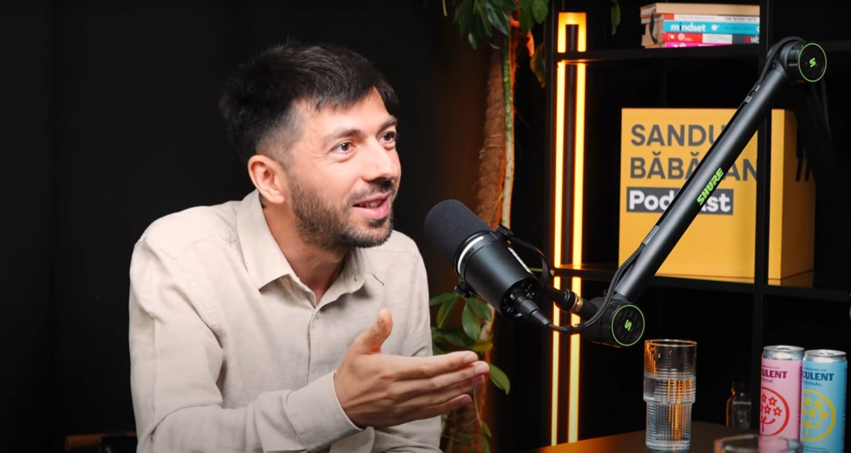 Mircea Bravo, invitat în studioul lui Sandu Băbășan. Foto: courtesy Sandu Băbășan